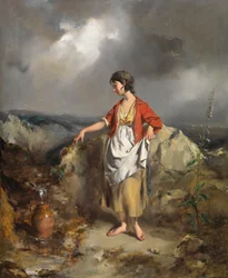 Meisje met een kruik, midden 1840s